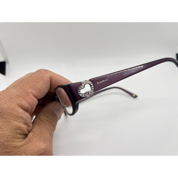 BEBE BB5005 Mauve Polished/Silver Eyeglasses Frame 51-15-130 - FRAMES ONLY main image 5